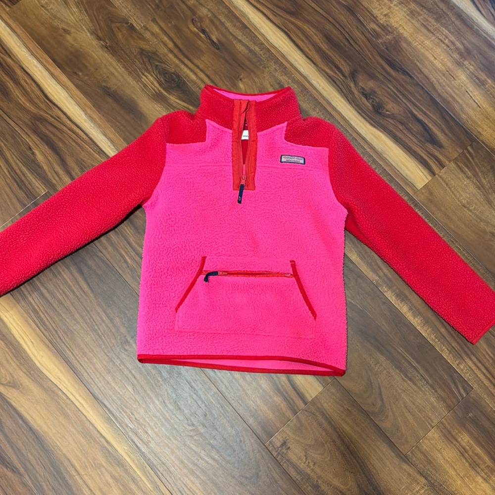 VINEYARD VINES Girls Medium bold color-blocked cotton-blend pullover NWOT